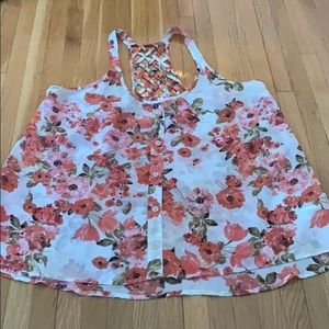 ⭐️Floral watercolour Tank top blouse⭐️